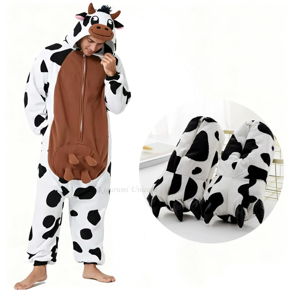 Women Shoes Xxl - İnek Hayvan Kigurumi Unicorn Pijama Cadılar