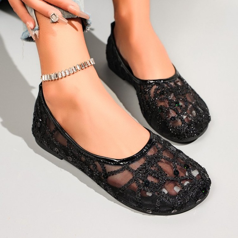 Women'S Shoes Clogs - Yeni Örgü Tembel Rahat Tek Ayakkabı