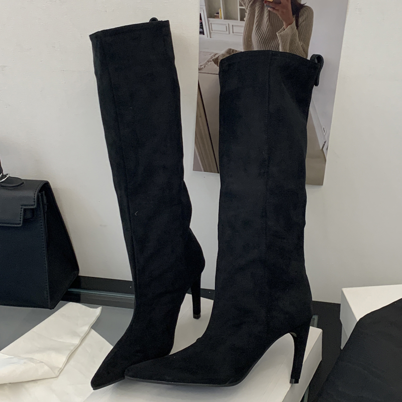 Sokak Punk Kış Vintage Sivri B - Knee High Boots Women incelemesi ve fiyatı