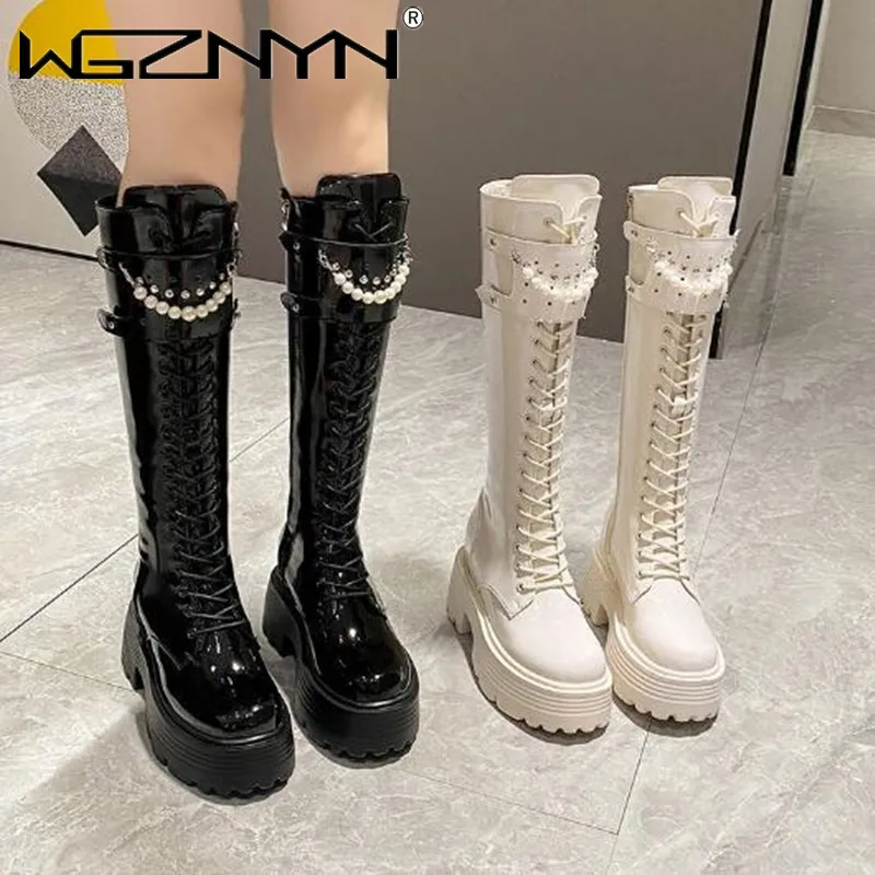 Kış Deri Sıcak Peluş Çizmeler  - Knee High Boots Women incelemesi ve fiyatı