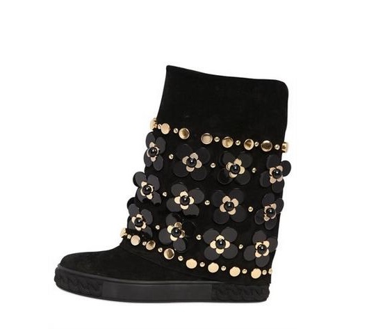 Siyah Zincir Yuvarlak Ayak Çiz - Knee High Boots Women incelemesi ve fiyatı