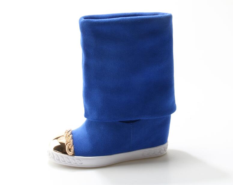 Siyah Zincir Yuvarlak Ayak Çiz - Knee High Boots Women incelemesi ve fiyatı